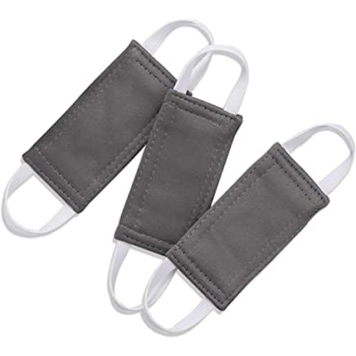 Baby Door Latch Covers Closer - Nursery Door Closer Silencer with Strong Elastic Straps, Thick Solid Door Cushion for Jammer Noise Reducing, Stop Door from Slamming, 3 Pieces, W 4 x L 2 inches, Grey