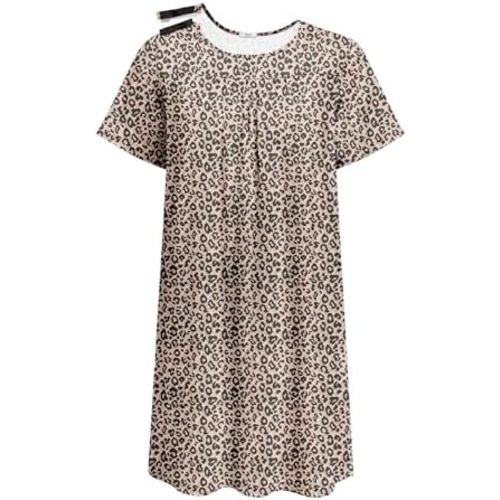 Deyeek Hospital Gowns for Women Tear Away Snap Open Back Dress Post Shoulder Surgery Dresses Soft Adaptive Clothing Nightgown