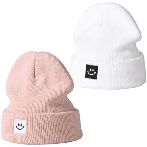 Baby Beanie Knit Ski Hat,Toddler Winter Beanies,Warm Knit Hat for Girls Boys Children Caps