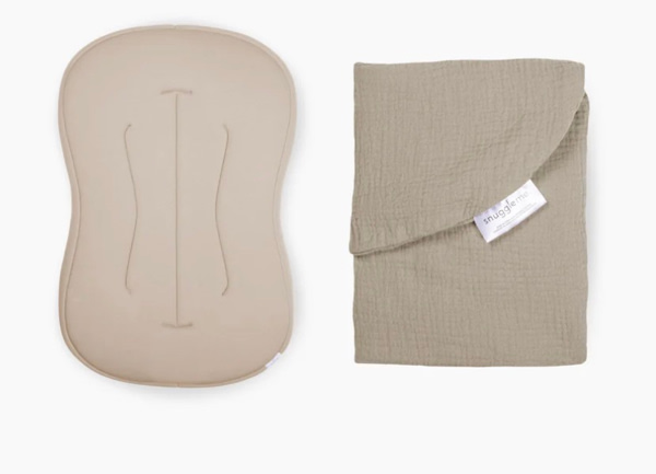 Lounger Curve + Muslin Cover Set | Birch