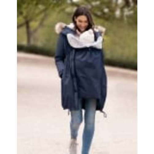 Navy Blue 3 in 1 Winter Maternity Parka | Seraphine