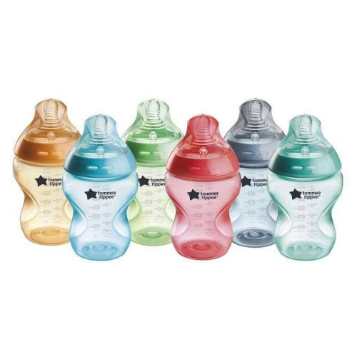 Tommee Tippee Natural Start Slow-flow Breast-like Nipple Anti-colic Baby Bottle - 9oz/6pk