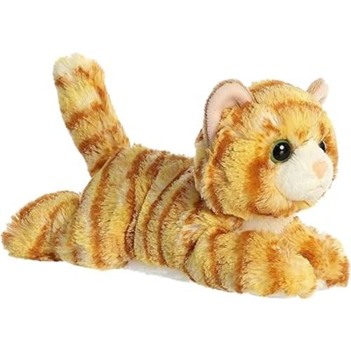 Aurora® Adorable Mini Flopsie™ Ginger Cat™ Stuffed Animal - Playful Ease - Timeless Companions - Orange 8 Inches