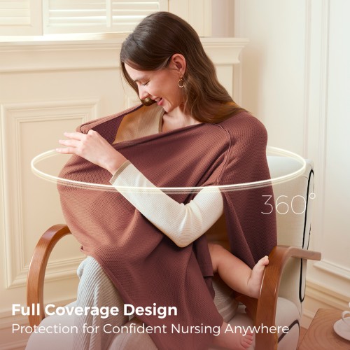 Momcozy Nursing Cover - Soft, Breathable, Privacy Poncho