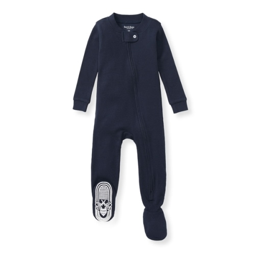 Solid Rib Organic Cotton Sleeper Midnight