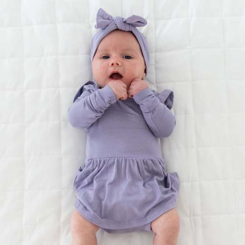 Knotted Bow Headband in Taro