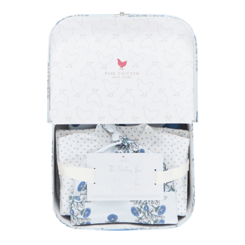 Nesting Box in Blue Bouquet Floral | Over The Moon