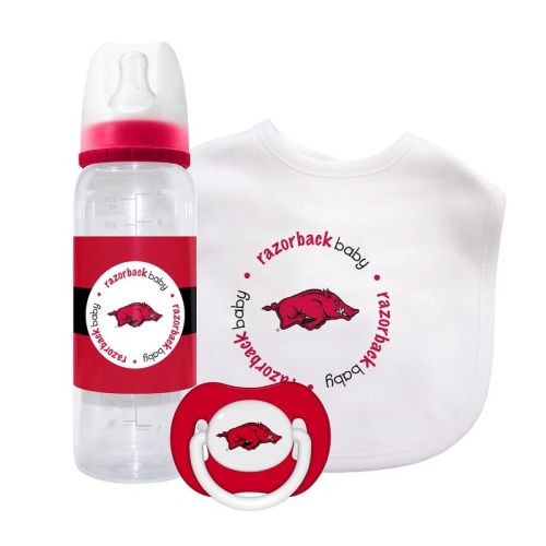 Baby Fanatic Officially Licensed 3 Piece Unisex Gift Set - Ncaa Arkansas Razorbacks
