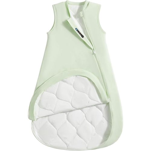 usbettas 1.0 Tog 2.5 Tog Baby Sleep Sack, 100% Cotton Baby Sleeping Bag 3-24M, 2-Way Zipper Baby Wearable Blanket