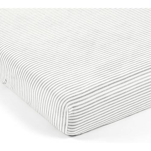 Lush Decor Baby Stripe Soft & Plush Fitted Crib Sheet