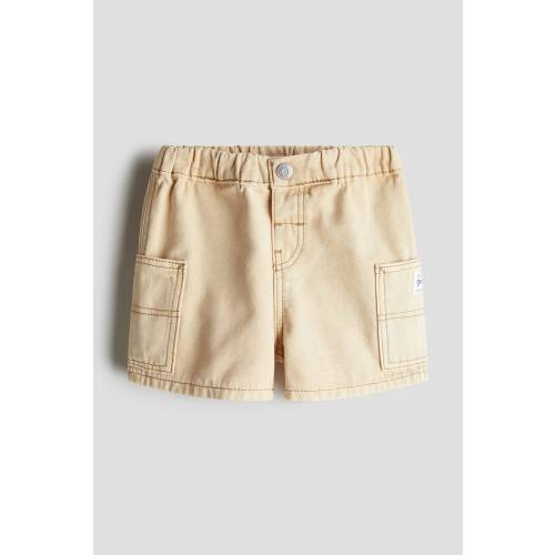 COTTON CANVAS SHORTS