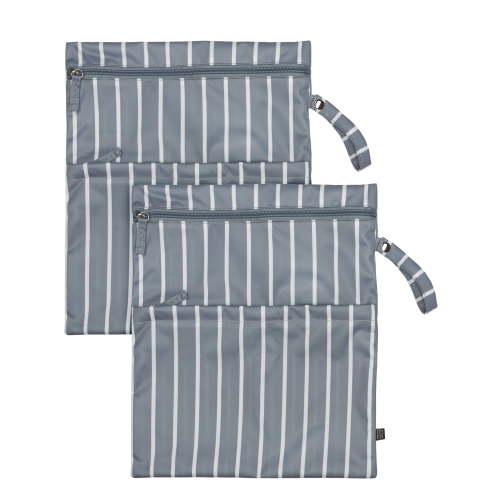 Modern Moments by Gerber Wet & Dry Bags, 2-Pack, Teal Strip