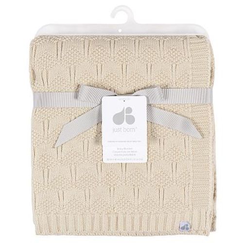 Just Born Baby Sweater Knit Blanket