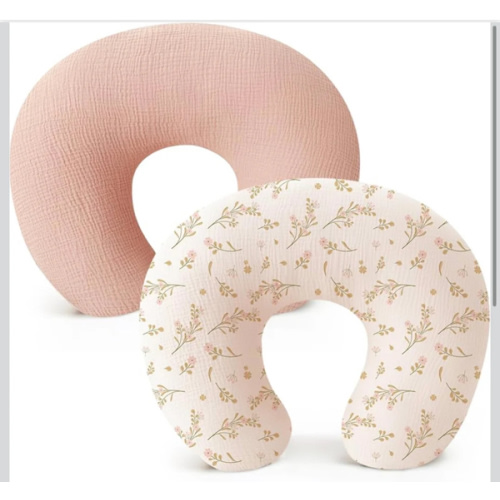 Two Pack Muslin Nursing Pillow Covers