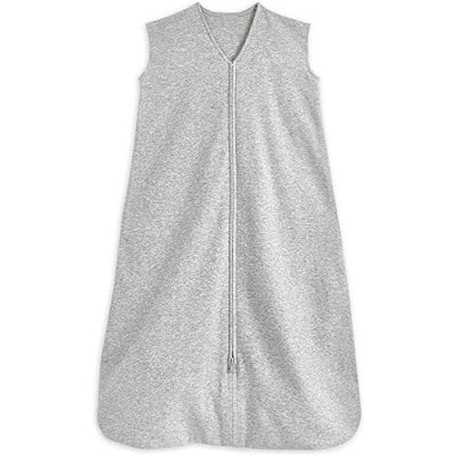 HALO SleepSack, 100% Cotton Wearable Blanket, Swaddle Transition Sleeping Bag, TOG 0.5, Heather Grey, Small