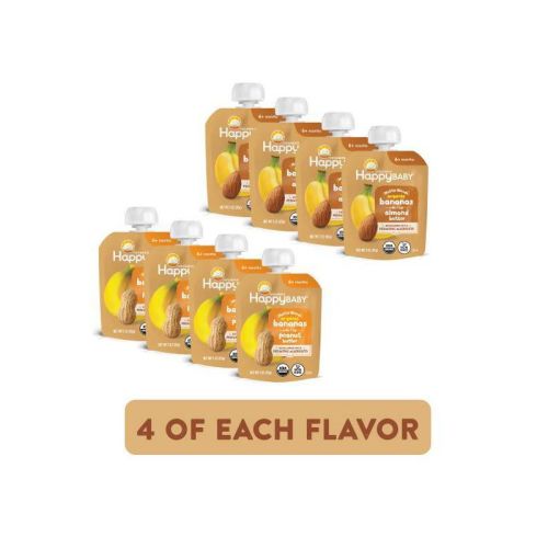 HappyBaby Nutty Blends Variety Baby Meals - 8pk/24oz