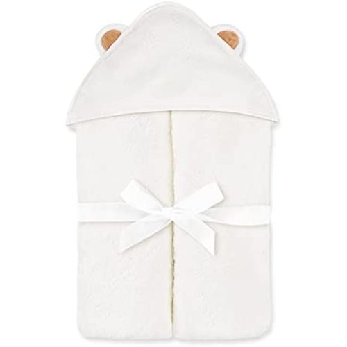 Natemia Extra Soft Baby Hooded Towel - Super Absorbent and Hypoallergenic Rayon from Bamboo Bath Towels - Sized for Infants and Toddlers - Made in Turkey