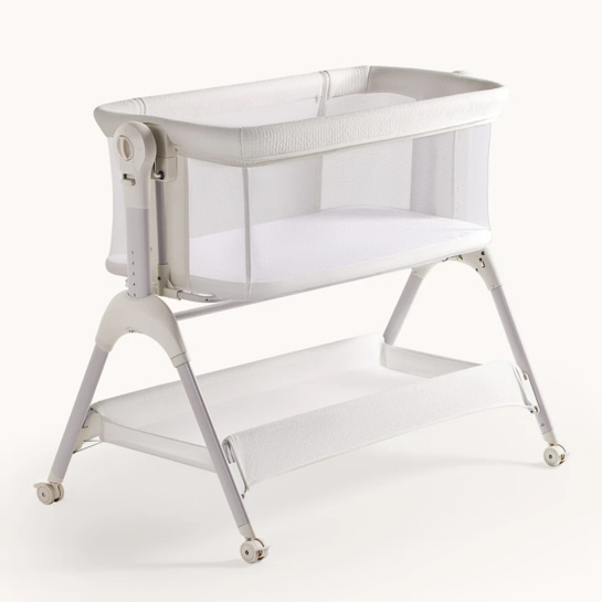 HARPPA Cuddly Sway | 3-in-1 Rocking Baby Bassinet & Bedside Sleeper with Anti-Reflux Mattress for Newborns | Attaches to Bed, Adjustable Height, Tool-Free Setup, Portable Wheels, CPSC Certified, Gentle Rocking Motion | Ideal for Infants, Safe Co-Sleeping