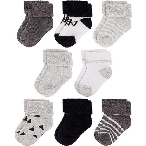 Rising Star Infant Socks for Baby Boys & Girls, Thick Cotton Terry Cuff Winter Warm Socks for Ages 0-12 months (Gray), Size: 0-6 months