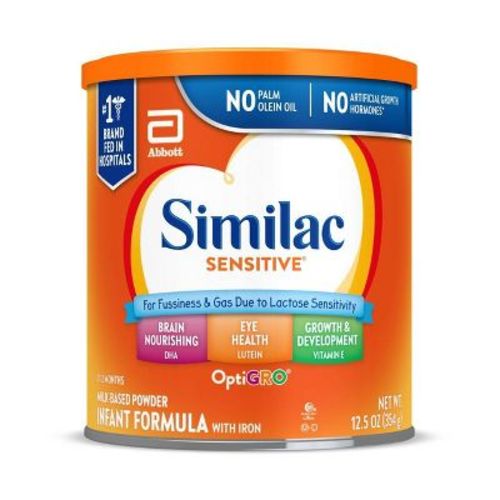 Similac Sensitive For Fussiness And Gas Powder Infant Formula - 12.5oz
