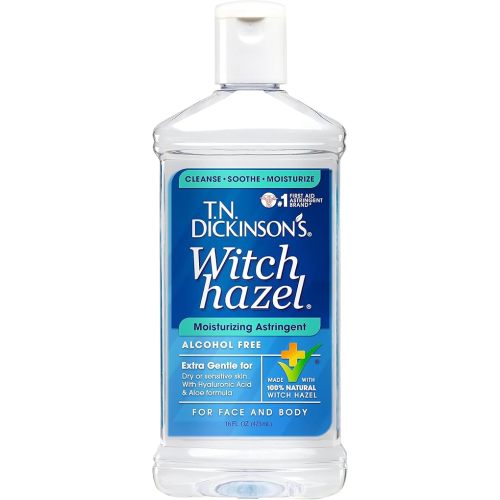 T.N. Dickinson's Witch Hazel Alcohol-Free Moisturizing Astringent, Made with 100% Natural Witch Hazel 16 oz