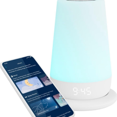 Hatch Rest+ Baby & Kids Sound Machine | 2nd Gen | Child’s Night Light, Alarm Clock, Toddler Sleep Trainer, Time-to-Rise, White Noise, Bedtime Stories, Portable, Backup Battery (with Charging Base)