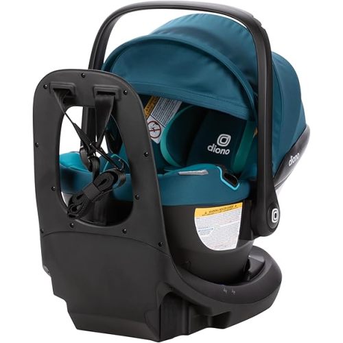 Diono LiteClik30 XT SafePlus Infant Car Seat and Base, Rear-Facing for Infants 4-30lbs, SafePlus Engineering, with Infant Insert, UPF 50+ Sunshade