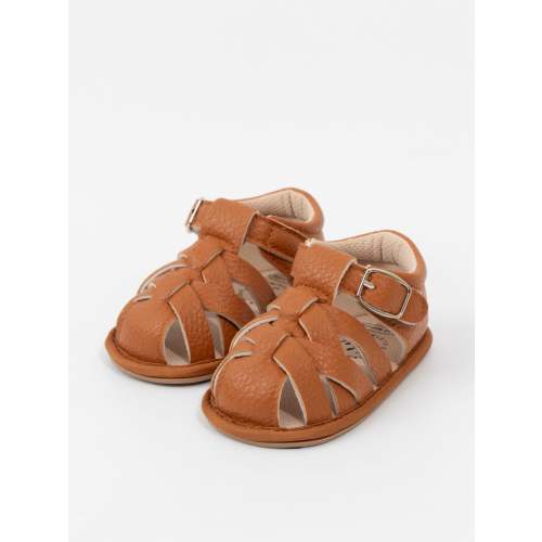 Brown Fisherman Baby Sandals