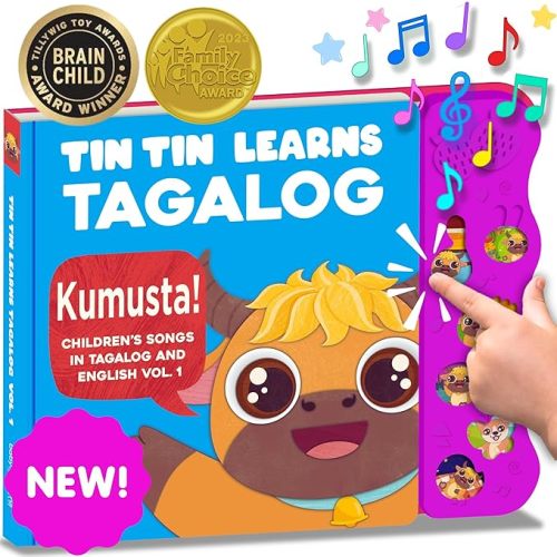 Tagalog Books for Kids Vol. 1, Children's Songs from The Philippines, Filipino Children's Book, Songs in Tagalog & English for Kids, Children, Girls, Boys & Babies