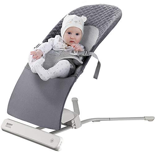 RONBEI Baby Bouncer Swing, Infant Swing and Bouncer,Portable Automatic Swing Bouncer for Baby-2 Swing Speed,8 Sounds,Motion Timing Monitoring