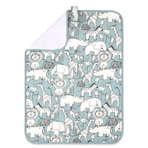 Bilbi Travel Change Mat Jersey Blue Safari