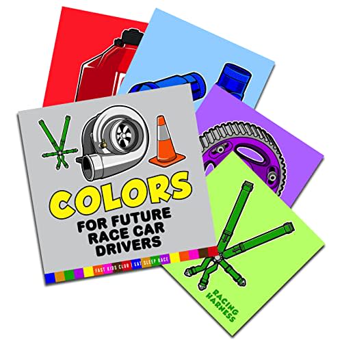Colors Book For Future Race Car Drivers (Colors Baby Book, Children's Book, Toddler Book, Kids Book)
