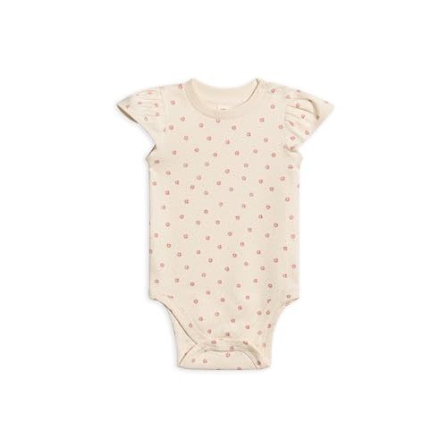 Colored Organics Unisex Newborn 100% Organic Cotton Bodysuit - Short Sleeve Infant One Piece - Baby Boy and Girl Clothing