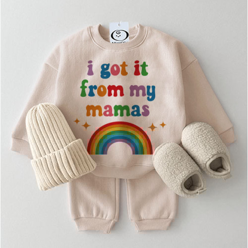 I GOT IT FROM MY MAMAS Baby Rainbow 2-piece Set