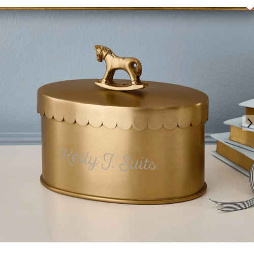 Chris Loves Julia Rocking Horse Keepsake Box