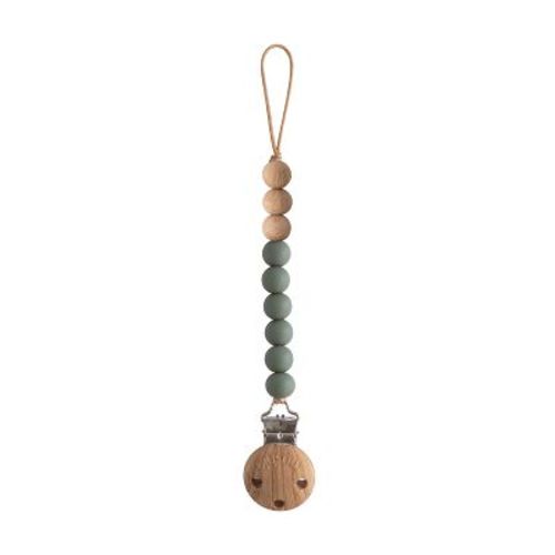 Silicone Pacifier Clip | Eva Dried Thyme One Size