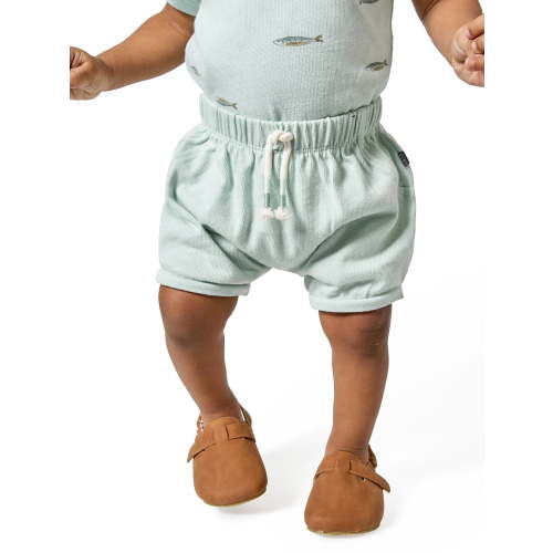 Modern Moments by Gerber Baby Boy Harem Bubble Organic Shorts with Drawstring, Sizes 0/3 Months - 24 Months