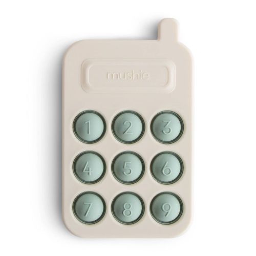 Mushie Phone Press Popper Toy - Cambridge Blue