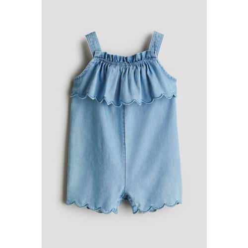 SCALLOPED-EDGE ROMPER SUIT