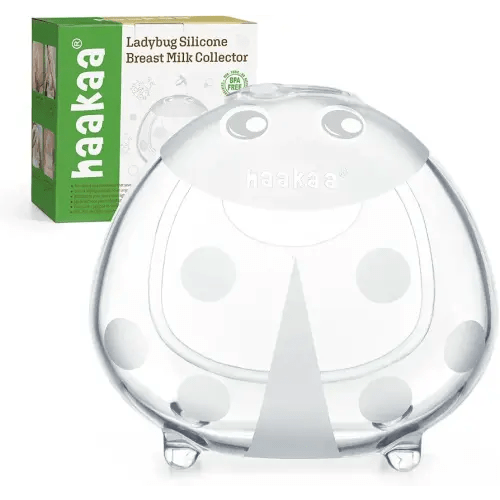 haakaa Ladybug Breast Milk Collector Breast Shells Milk Saver Nursing Cups for Large Milk Supply, Replace Disposable Breast Pads, Reusable & Wearable (150ml, 1 Pc)