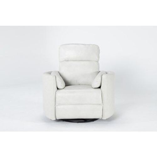 Rayna Quartz Nursery 40" Power Swivel Glider Recliner | Living Spaces