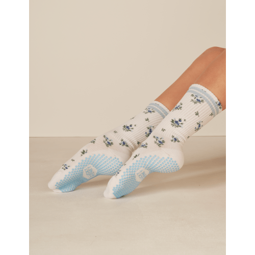 The Floral Grip Sock