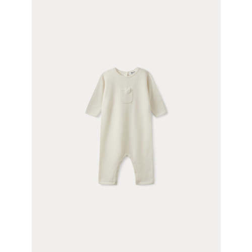 Babies' playsuit milk white