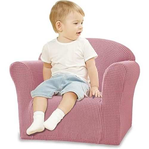 Toddler Chair Cover,Adjustable Size Toddler Couch Cover,Soft, Breathable, Machine Washable Waterproof Cover for Kids Fold Out Sofa,Home Protection Cover, Home Kitchen Accessories