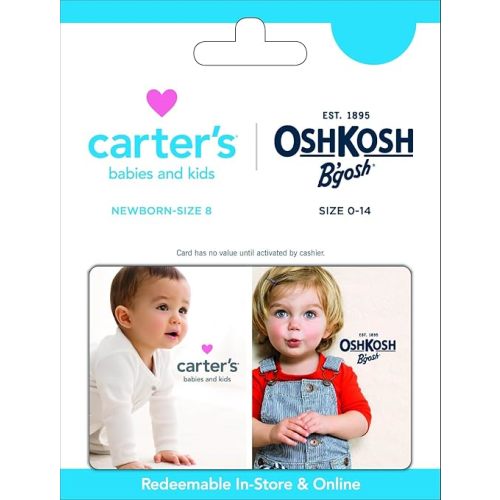 Carter’s Family of Brands $50 Physical Gift Card