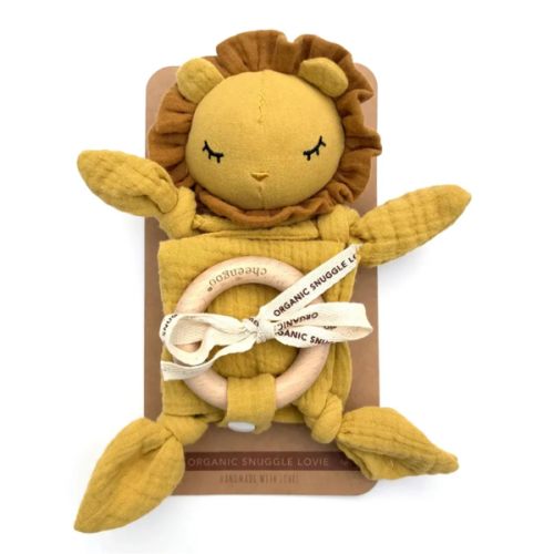 Organic Snuggle Lovie Blanket - Lion