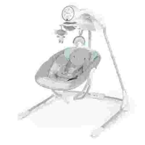 Ingenuity InLighten Soothing Electric Baby Swing, Motorized Vibrating Infant Seat, Gray