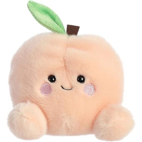 Aurora® Adorable Palm Pals™ Mellow Peach™ Stuffed Animal - Pocket-Sized Play - Collectable Fun - Pink 5 Inches