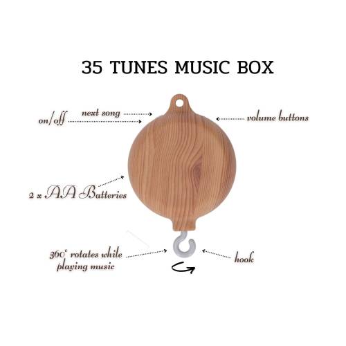 Mobile Music Box, Music Box for Mobile, Music Mobile, Mobile Motor, Musical Mobile Motor, Motion Box, Rotating Music Box, Crib Mobile Music