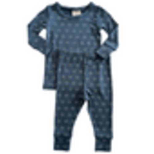 2-Piece Set, Steel Blue Geo – SpearmintLOVE